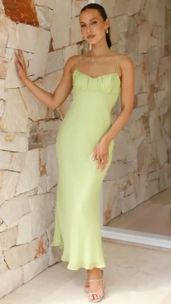 SASHA (BNE) Sale Dresses^Galina Maxi Dress - Lime