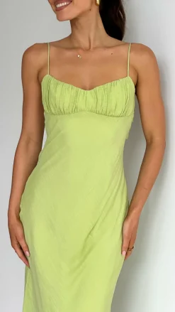 SASHA (BNE) Sale Dresses^Galina Maxi Dress - Lime