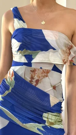 SASHA (BNE) Dresses|Maxi^Gardenia Maxi Dress - Blue Floral