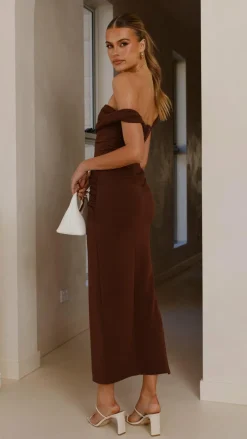 SASHA (BNE) Dresses|Maxi^Gardenia Maxi Dress - Chocolate