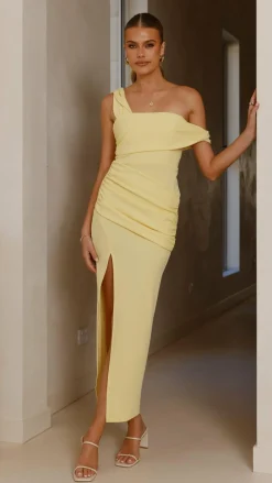 SASHA (BNE) Dresses|Maxi^Gardenia Maxi Dress - Lemon