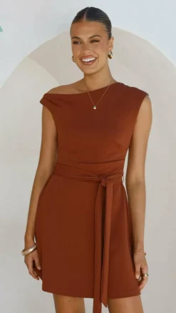 YH AND CO Dresses|Mini^Gem Mini Dress - Brown