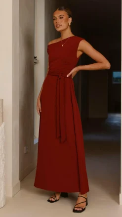 YH AND CO Dresses|Maxi^Gemma Maxi Dress - Burgundy