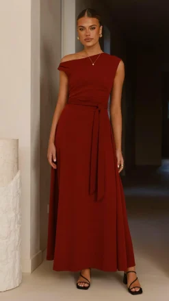 YH AND CO Dresses|Maxi^Gemma Maxi Dress - Burgundy