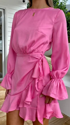 LILYWHYT Sale Dresses^Geneva Dress - Hot Pink