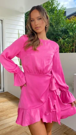 LILYWHYT Sale Dresses^Geneva Dress - Hot Pink