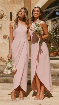 LILYWHYT Mi Amore|Dresses^Genevieve Boat Neck Maxi Dress - Dusty Pink