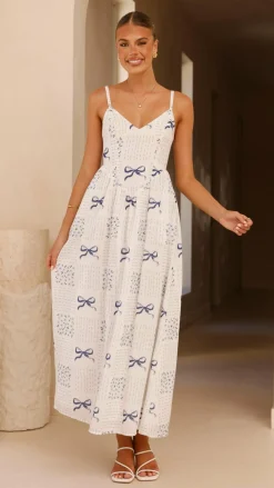 LILYWHYT Sale Dresses^Georgina Maxi Dress - Sweet Bow Blue