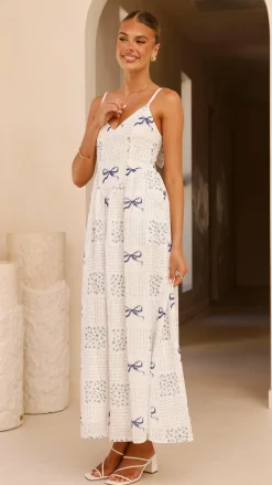 LILYWHYT Sale Dresses^Georgina Maxi Dress - Sweet Bow Blue