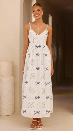 LILYWHYT Sale Dresses^Georgina Maxi Dress - Sweet Bow Blue