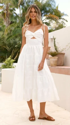 Pink Diamond Sale Dresses^Ginnie Midi Dress - White