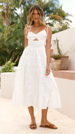 Pink Diamond Sale Dresses^Ginnie Midi Dress - White