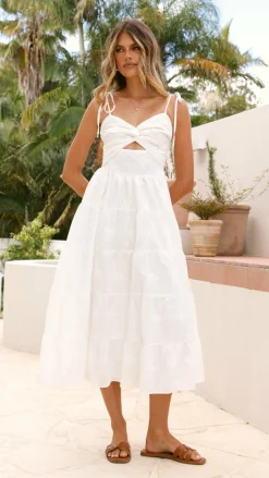 Pink Diamond Sale Dresses^Ginnie Midi Dress - White