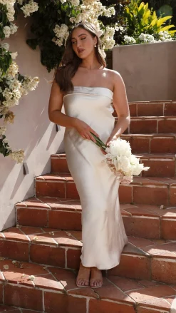 Alive Girl Sale Evening^Gisele Maxi Dress - Champagne