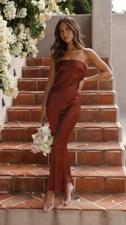 Alive Girl Sale Evening|Sale Dresses^Gisele Maxi Dress - Rust