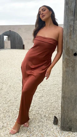 Alive Girl Sale Evening|Sale Dresses^Gisele Maxi Dress - Rust