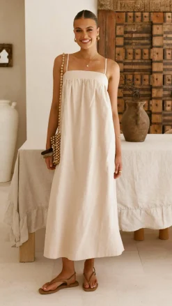 Fashion Allied Dresses|Maxi^Gracia Maxi Dress - Beige