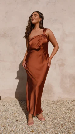 Alive Girl Dresses|Bridesmaid^Greta Maxi Dress - Copper