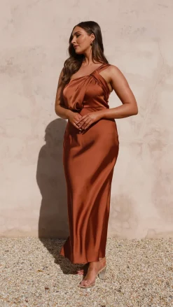 Alive Girl Dresses|Bridesmaid^Greta Maxi Dress - Copper