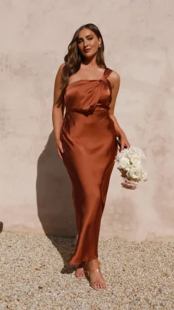 Alive Girl Dresses|Bridesmaid^Greta Maxi Dress - Copper
