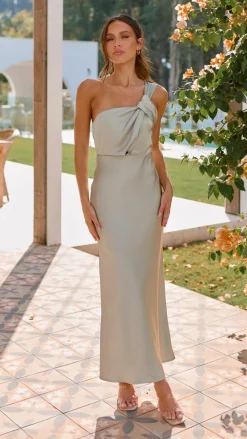 Alive Girl Dresses|Bridesmaid^Greta Maxi Dress - Olive
