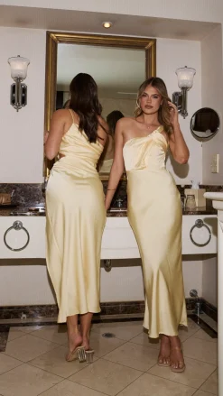 Alive Girl Dresses|Bridesmaid^Greta Maxi Dress - Yellow