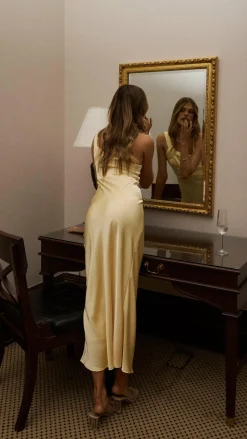 Alive Girl Dresses|Bridesmaid^Greta Maxi Dress - Yellow