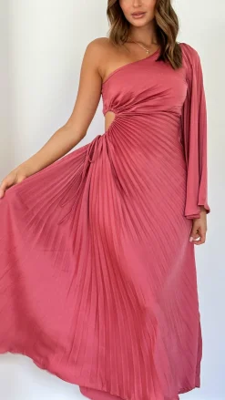 Shareen Sale Dresses^Gwen One Shoulder Maxi Dress - Pink