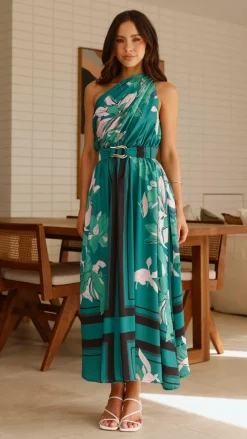 YH AND CO Dresses|Maxi^Hadas Maxi Dress - Green Print