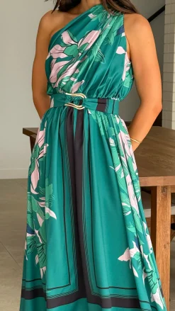 YH AND CO Dresses|Maxi^Hadas Maxi Dress - Green Print