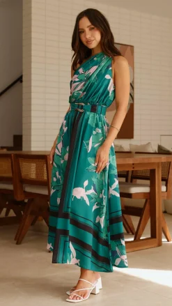 YH AND CO Dresses|Maxi^Hadas Maxi Dress - Green Print