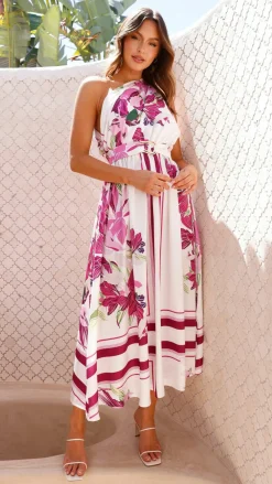 YH AND CO Sale Dresses^Hadas Maxi Dress - Pink / White Floral