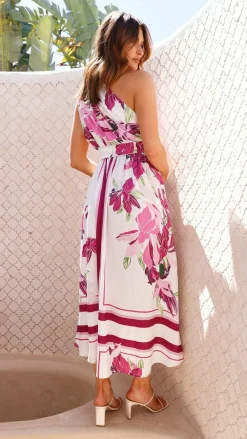YH AND CO Sale Dresses^Hadas Maxi Dress - Pink / White Floral