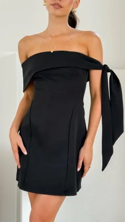 SASHA (BNE) Dresses|Mini^Halen Off Shoulder Mini Dress - Black