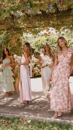 LILYWHYT Mon Cheri|Dresses^Halle One Shoulder Maxi Dress - Pink