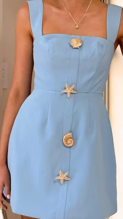 SASHA (BNE) Dresses|Mini^Hallie Mini Dress - Blue