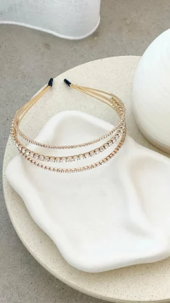 Morgan and Taylor Fascinators|Je T'Aime^Halsey Headband - Crystal
