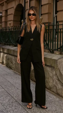 SASHA (BNE) Sets|Bottoms^Hannah Pants - Black