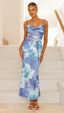 SASHA (BNE) Sale Dresses^Hanne Maxi Dress - Blue Floral