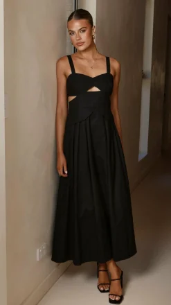 Main St Dresses|Midi^Harleigh Midi Dress - Black
