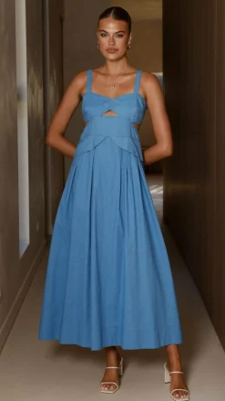Desire Dresses|Midi^Harleigh Midi Dress - Blue