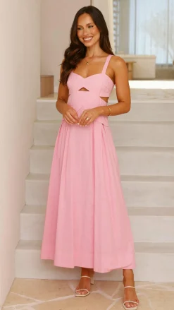 Main St Dresses|Midi^Harleigh Midi Dress - Pink