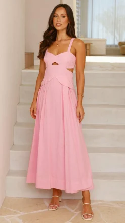Main St Dresses|Midi^Harleigh Midi Dress - Pink