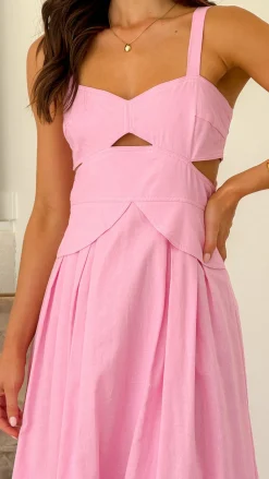 Main St Dresses|Midi^Harleigh Midi Dress - Pink