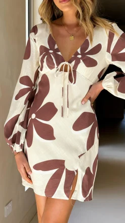 Alive Girl Sale Dresses^Harling Long Sleeve Mini Dress - Belle Femme