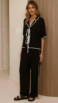 YH AND CO Sets|Bottoms^Hartley Pants - Black / White