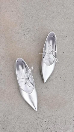 Billini Billini^Haruna Ballet Flats - Silver Metallic