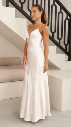LILYWHYT Sale Evening|Sale Dresses^Helena Maxi Dress - Champagne