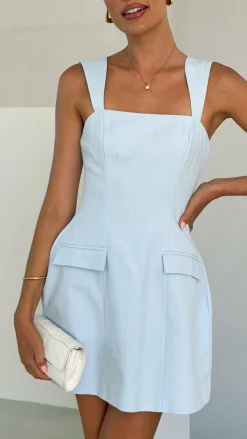 LILYWHYT Dresses|Mini^Hilarie Mini Dress - Light Blue