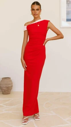 YH AND CO Dresses|Maxi^Honey Maxi Dress - Red/Pink